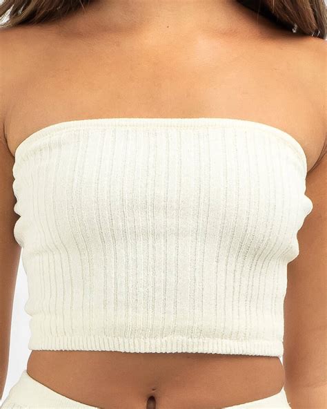 Shop Ava And Ever Chapman Knit Tube Top In Cream Fast Shipping And Easy Returns City Beach