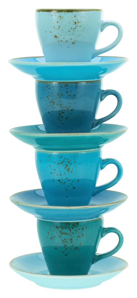 Creatable Espressotassen Set Nature Collection Aqua Blau Steinzeug 8 Tlg Online Bei Poco Kaufen