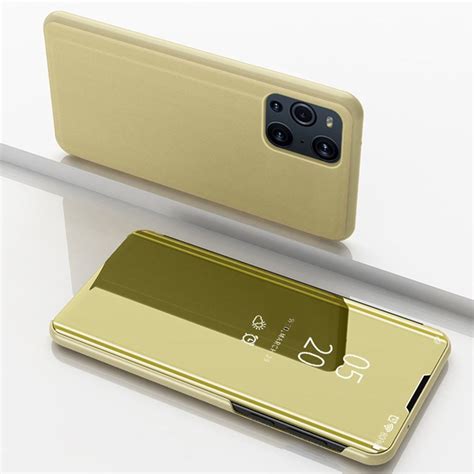 Coque Oppo Find X3 X3 Pro Avec Rabat Effet Miroir