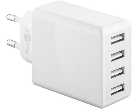 Køb Goobay 4 stiks USB lader 30W