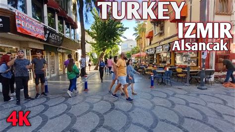 4k MOST AMAZING STREET IN TURKEY Izmir ALSANCAK Walking Street YouTube