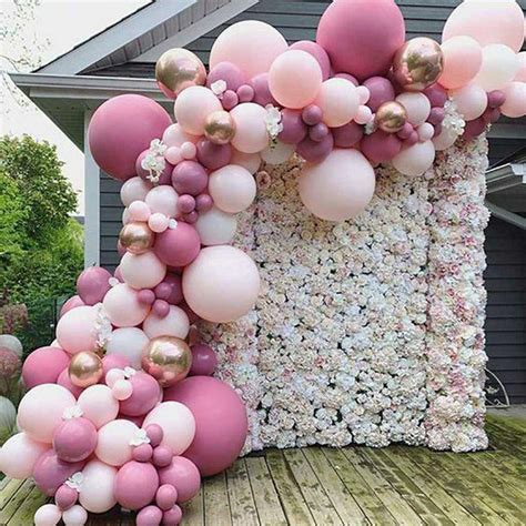 Diy Pink White Balloon Arch Kit Garland Party Decorations