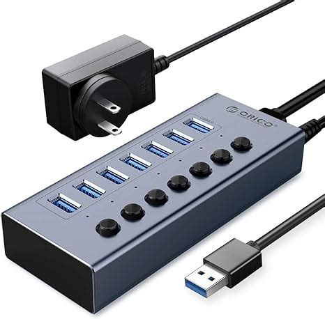 ORICO Hub USB 3 0 Alimentado Con 7 Puertos USB Hub De Datos Con