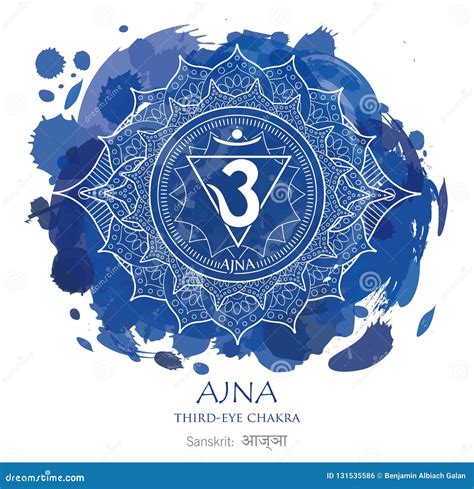 Ajna Chakra Vector Stock Vector Illustration Of Background 131535586