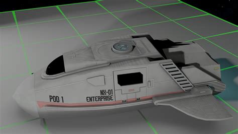 3D Star Trek Enterprise NX 01 Shuttlepod Model TurboSquid 1970600