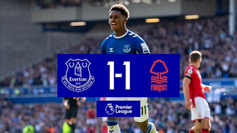 EVERTON 1-1 NOTTINGHAM FOREST | Premier League Highlights