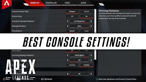 Apex Legends Best Settings For Console Ps Xbox One Apex Legends