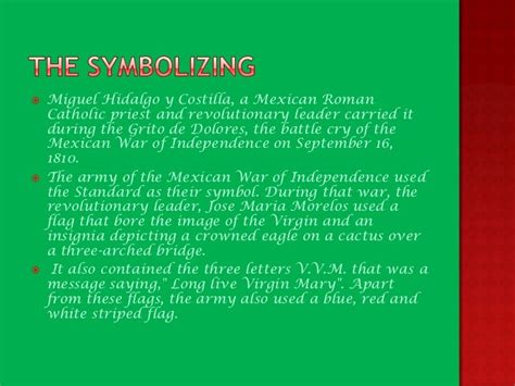 The history of the mexican flag