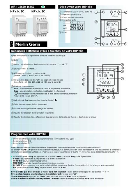 Merlin Gerin Ihp Clic C Ihp Clic C User Manual