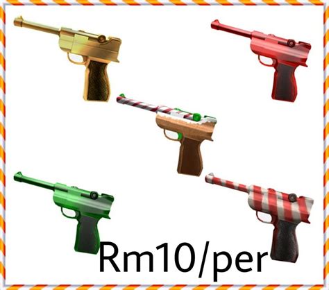 Roblox Murder Mystery 2 Luger Set Video Gaming Gaming Accessories In