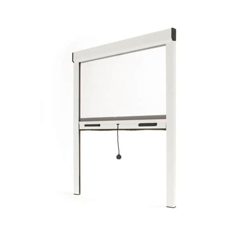 Store Moustiquaire Recoupable Alu AVOSDIM L 150 X H230 Cm Blanc