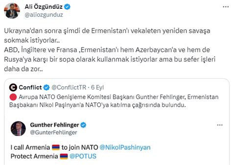 NATO nun Fahri Avrupa Genişleme Başkanı Gunther Fehlinger Haberler