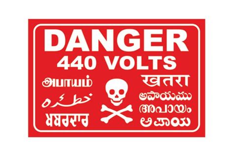 White And Red 11 Kv Danger Board At ₹ 65piece In Bulandshahr Id