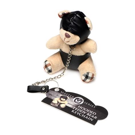 Master Series Hooded Teddy Bear Keychain Bondage Adam Eve