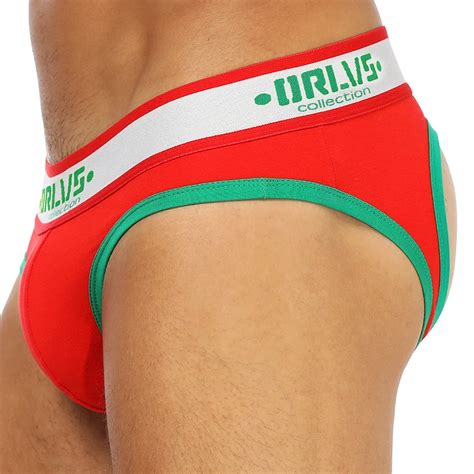 Orlvs Brand Men Underwear Low Waist Sexy Men Underwear Briefs Gay Penis