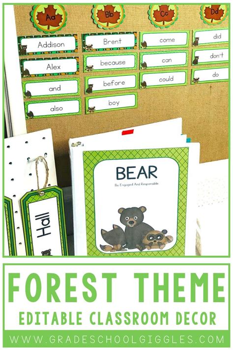 Forest Themed Classroom Decor With Bear Theme