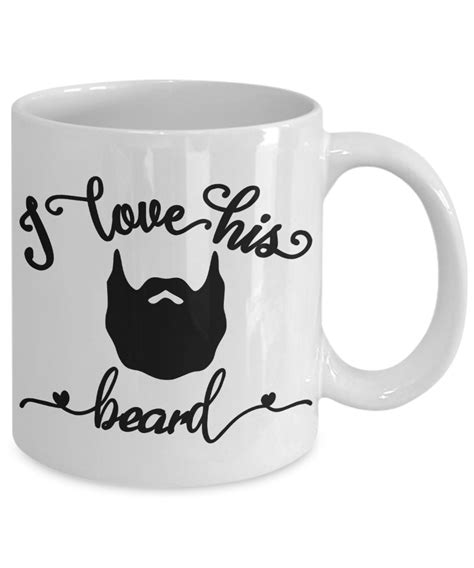 11 Oz Coffee Lover Mug I Love His Beard Adult Humor Gift EBay