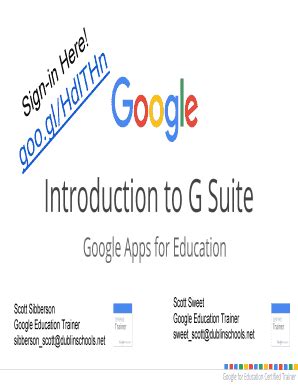 Fillable Online Introduction To G Suite Fax Email Print PdfFiller