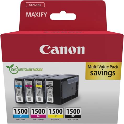 Canon Pgi Xl Black Cyan Magenta Yellow Combo Pack B