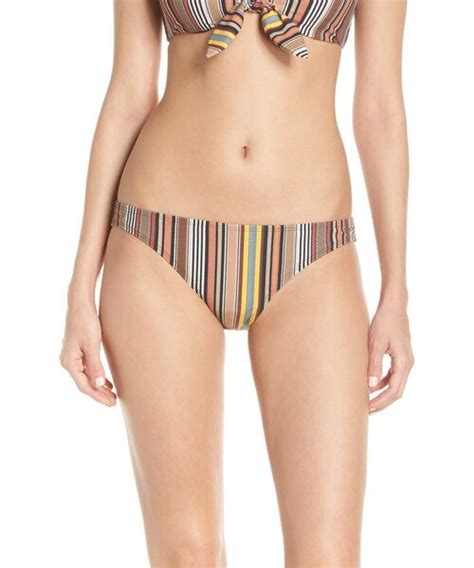 TORY BURCHトリーバーチのTory Burch Stripe Hipster Bikini Bottoms水着 WEAR