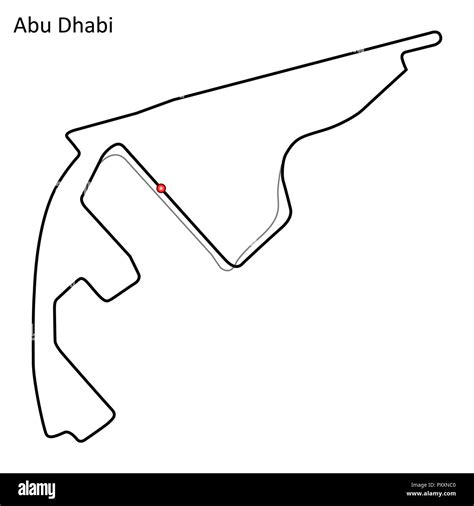 Abu Dhabi F1 Track Map