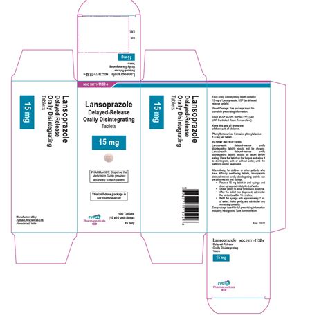 Lansoprazole Delayed Release Orally Disintegrating Tablets