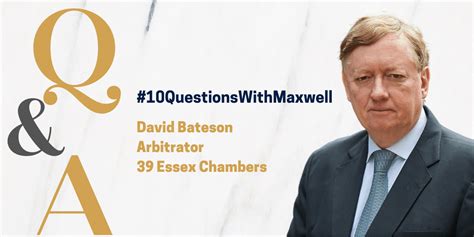 #10QuestionswithMaxwell Interview Series: David Bateson - Maxwell Chambers