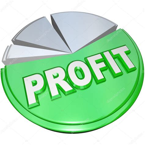 Profit Pie Chart Revenue Split Profits Vs Costs — Stock Photo ...