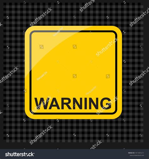 Warning Sign Sticker Label Vector Stock Vector (Royalty Free ...