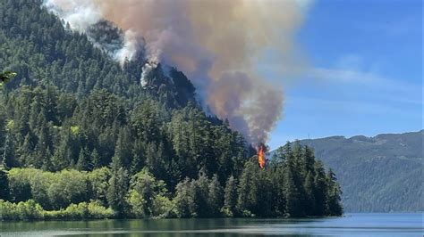 Cameron Lake Fire Vancouver Island Bc Youtube