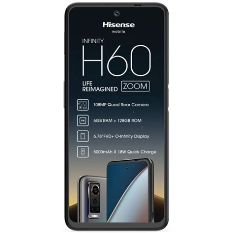 Hisense H60 zoom 128GB (DS) - INSRAP - Buy cell phones online