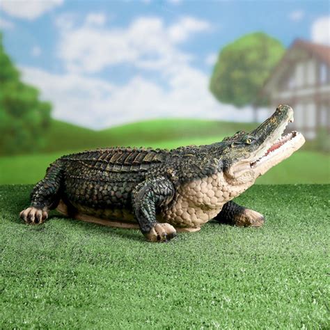 Садовая фигура "Крокодил", 55x13x20 см, На газон - купить по низкой ...