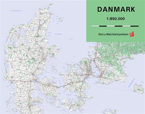 Large Detailed Map Of Denmark With Cities And Towns