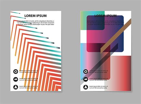 Abstract Brochure Compositions In Business Style Vector Eps Ai Uidownload