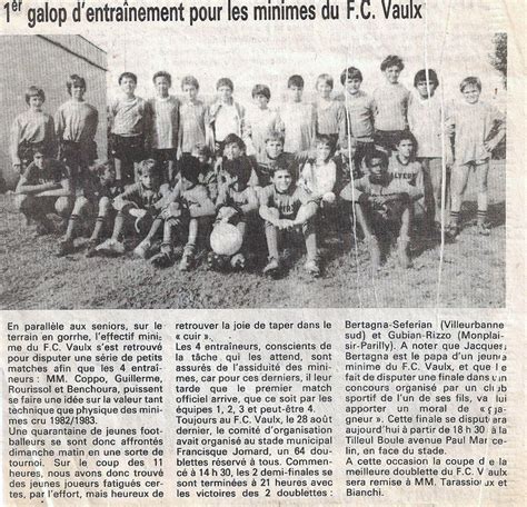 Histoire Fc Vaulx En Velin Bienvenue Sur Le Site Officiel Du Club