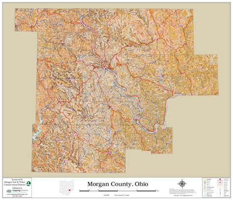 Morgan County Ohio 2022 Soils Wall Map | Mapping Solutions