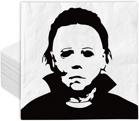 Amazon Anydesign Pcs Halloween Paper Napkins White Black Michael