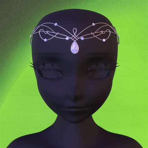 [vrchat Mmd] Circlet Crystal Crown [3d Model] By Venvenvrchat On Deviantart