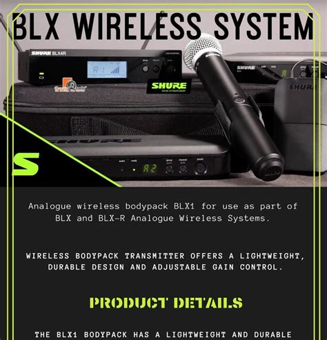 Shure Blx1 Bodypack Transmitter