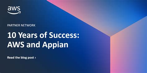 10 Years Of Success Aws And Appian Aws Partner Network Apn Blog