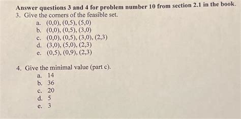 Solved Answer Questions 3 And 4 For Problem Number 10 From