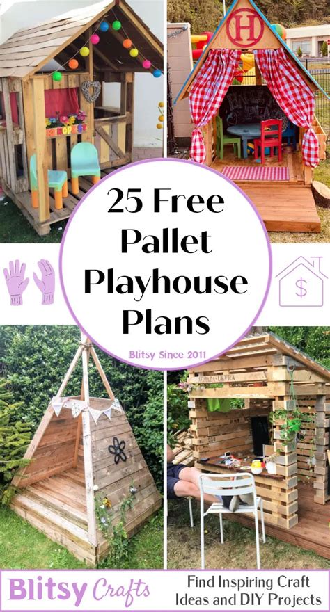 Free Diy Pallet Playhouse Plans And Ideas Blitsy