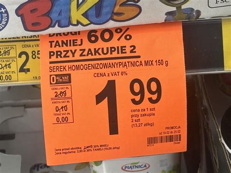 Specjalna Promocja W Biedronce Tylko W Pi Tek Dodatkowo Voucher