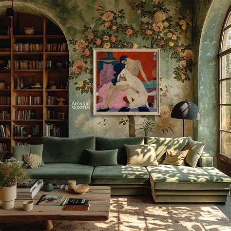 Sapphic Poster Lesbian Art Print Lesbians Kissing Wall Art Girls Naked Love Wlw Sex Artwork