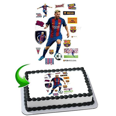 Lionel Messi Barcelona Cake Edible Image Cake Topper Personalized ...