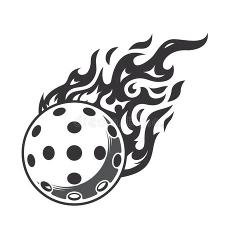 Hot Pickleball Fire Logo Silhouette. Pickleball Club Graphic Design ...