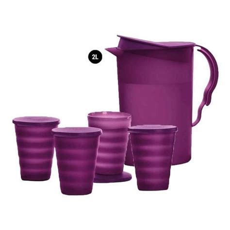 Kit Tupperware Jarra Murano Litros Copos Ml Cada Conjunto De