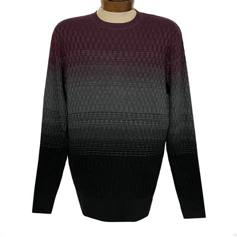 Mens Fx Fusion Ombre Rib Crew Neck Sweater 7031 Black Richard