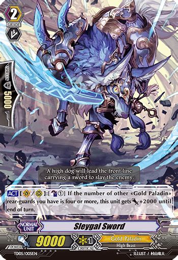 TD05 Slash Of Silver Wolf Card List Cardfight Vanguard Trading