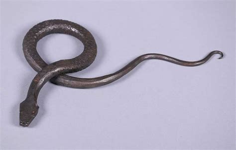 Arts & Crafts Hand-Forged Iron Snake Sculpture c1910 | California Historical Design